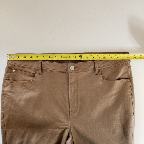 Penningtons Brown Jeggings Skinny Jeans Stretchy High Waisted Rise Plus size 22 - Picture 8 of 12